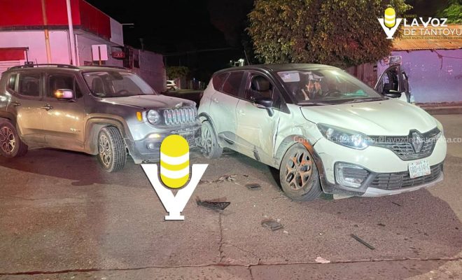 Accidente automovilístico en Pánuco deja una mujer lesionada