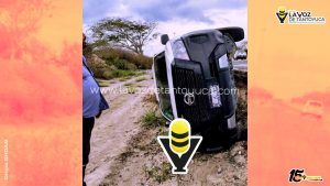 Volcadura moviliza a cuerpos de emergencia en la Pánuco - Tempoal