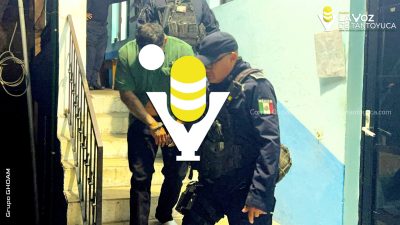 Detienen a masculino por agredir a su pareja en Tantoyuca