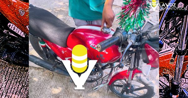 Conductor huye tras dañar motocicleta estacionada, en Tantoyuca
