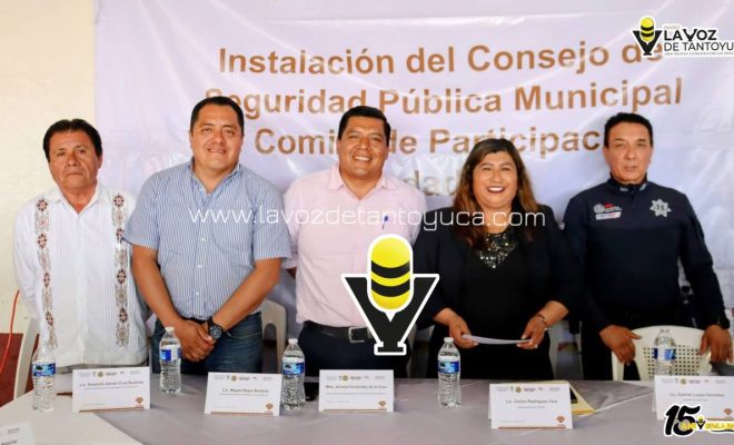 Instalan Consejo de Seguridad Pública y Comité de Participación Ciudadana en Chicontepec