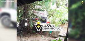Pipa de Gas LP Abexico daña cerco domiciliario en Tancazahuela 