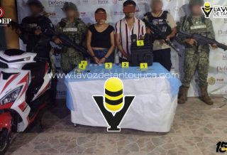 Detienen a dos en Chinampa de Gorostiza por presuntas sustancias ilícita