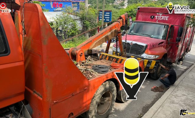 Aseguran camión de Tecate por permanecer mal estacionado más de 20 horas en transitada Avenida