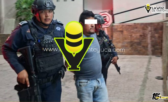 Detienen a sujeto por presunta agresión contra su pareja en Tantoyuca