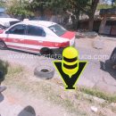 Falla mecánica deja taxi varado y genera movilización vial en Tantoyuca