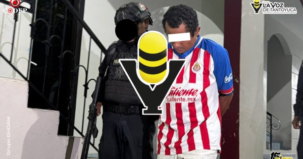 Detienen a presunto agresor por violencia familiar en el centro de Tantoyuca