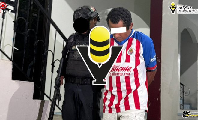 Detienen a presunto agresor por violencia familiar en el centro de Tantoyuca