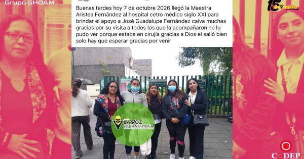 Agradecen en redes apoyo de la alcaldesa Aristea Fernández a familia de paciente de Tlacolula