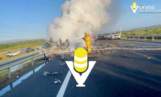 Muere familia de Tantoyuca en fatal accidente; venían a la huasteca a ver a su familia