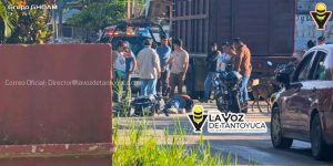 Motociclista resulta lesionado en aparatoso accidente 