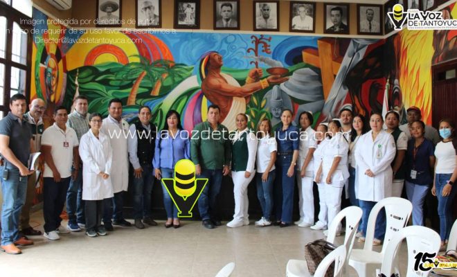 Alcalde Martín Meraz encabeza reunión para fortalecer la salud en Tempoal