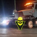 Choque entre taxi y camión deja solo daños materiales en Tantoyuca
