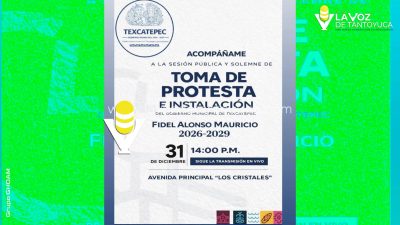 Texcatepec se prepara para la toma de protesta del nuevo Gobierno Municipal 2026 - 2029
