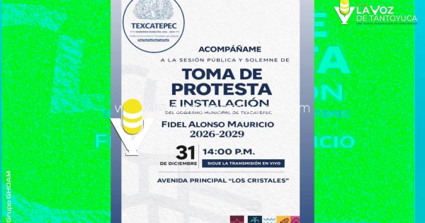 Texcatepec se prepara para la toma de protesta del nuevo Gobierno Municipal 2026 - 2029