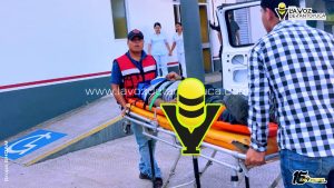 Motociclista resulta lesionado tras choque con camioneta de valores en Platón Sánchez 