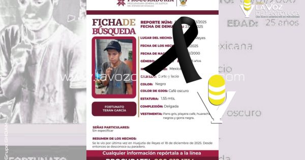 Localizan sin vida a joven de Huejutla en Jaltocan; llevaba ocho días desaparecido