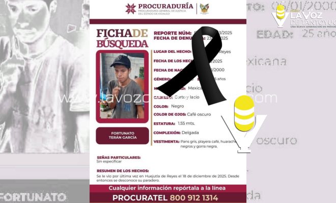 Localizan sin vida a joven de Huejutla en Jaltocan; llevaba ocho días desaparecido