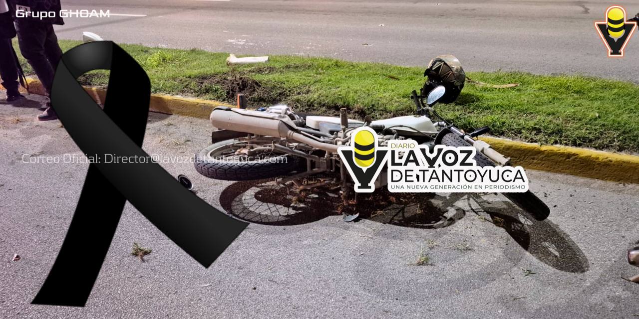 Muere joven motociclista tras accidente - Diario La Voz de Tantoyuca