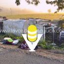 Vuelca pipa de gas LP en Platón Sánchez