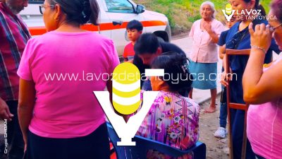 Motociclista arrolla a mujer con capacidades diferentes en Tantoyuca