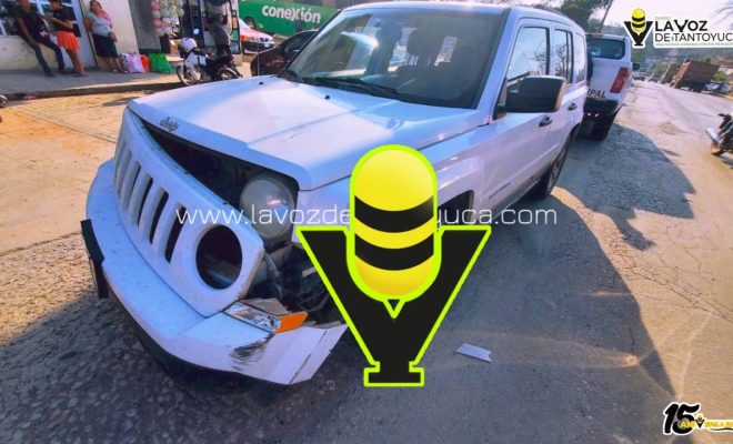 Conductor responsable huye tras provocar accidente en Tantoyuca