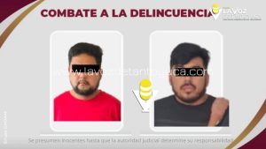 SSPH detiene a dos empistolados 