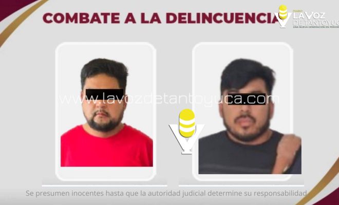 SSPH detiene a dos empistolados