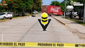 Motociclista resulta lesionado tras chocar contra camión repartidor en Tempoal