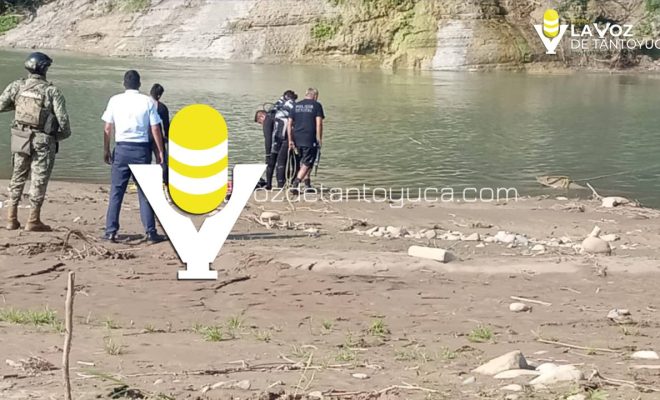 Buzos de La Marina inician búsqueda de joven desaparecido en el río de La Puerta