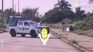 Abandonan lona con mensaje amenazante en Coatzacoalcos