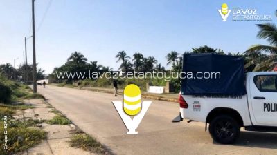 Abandonan lona con mensaje amenazante en Coatzacoalcos
