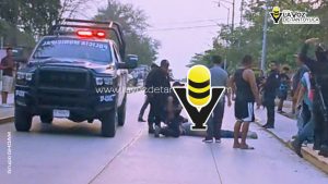 Motociclista resulta herido tras ser atropellado por camioneta en Tempoal