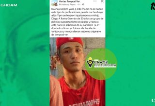 Inseguridad azota Tempoal; reportan la no localización de joven tras presunta intervención policiaca