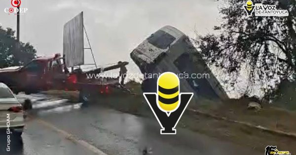 Grupo de danza se accidenta en la Sierra de Molango