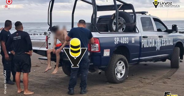 Rescatan a dos menores de morir ahogados en playa de Chachalacas