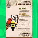 Alcalde Edvino Hernández anuncia descuentos en pago de predial 2026