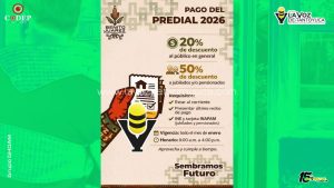 Alcalde Edvino Hernández anuncia descuentos en pago de predial 2026