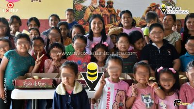 DIF Municipal fortalece la convivencia familiar con rosca de Reyes en Amecatipa, Benito Juárez