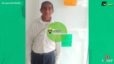 Adulto mayor solicita apoyo para recuperar documentos extraviados en Tantoyuca