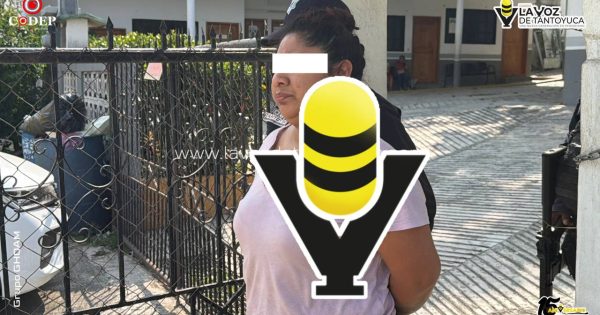 Detienen a mujer por el presunto delito de narcomenudeo en Tantoyuca