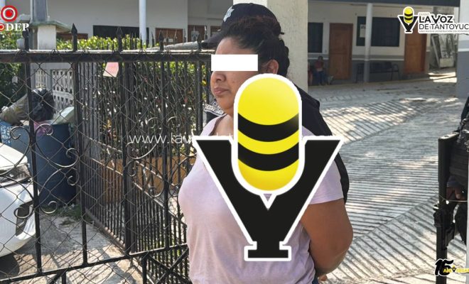 Detienen a mujer por el presunto delito de narcomenudeo en Tantoyuca