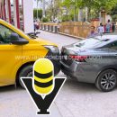 Choque por alcance en el centro deja daños mínimos