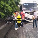 Mueren dos personas en aparatoso choque en la Tuxpan - Tampico