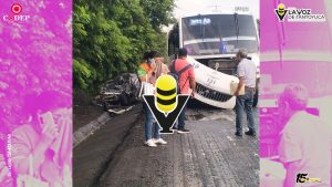 Mueren dos personas en aparatoso choque en la Tuxpan - Tampico