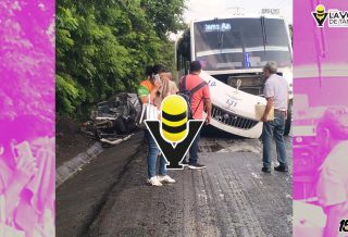 Mueren dos personas en aparatoso choque en la Tuxpan - Tampico