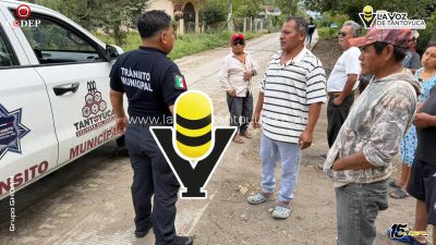 Motociclista resulta lesionado tras derrapar en la localidad de San José