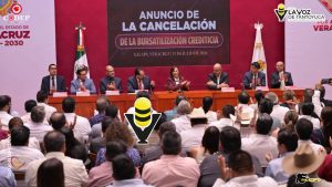 Alcaldesa de Chicontepec participa en acto histórico por la cancelación de la bursatilización crediticia