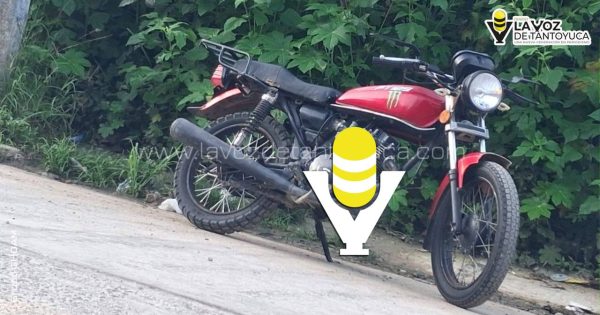 Denuncian el robo de una motocicleta en Tantoyuca