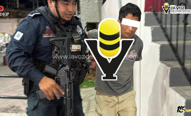 Detienen a vecino de Tecomate por agredir a sus vecinos